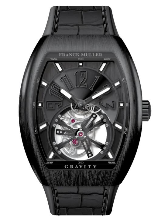 Buy Franck Muller Vanguard Gravity Tourbillon Brushed Black Titanium Replica Watch for sale Cheap Price V 41 T GRAVITY CS NR BR (TT) (NR NR NR) - Click Image to Close